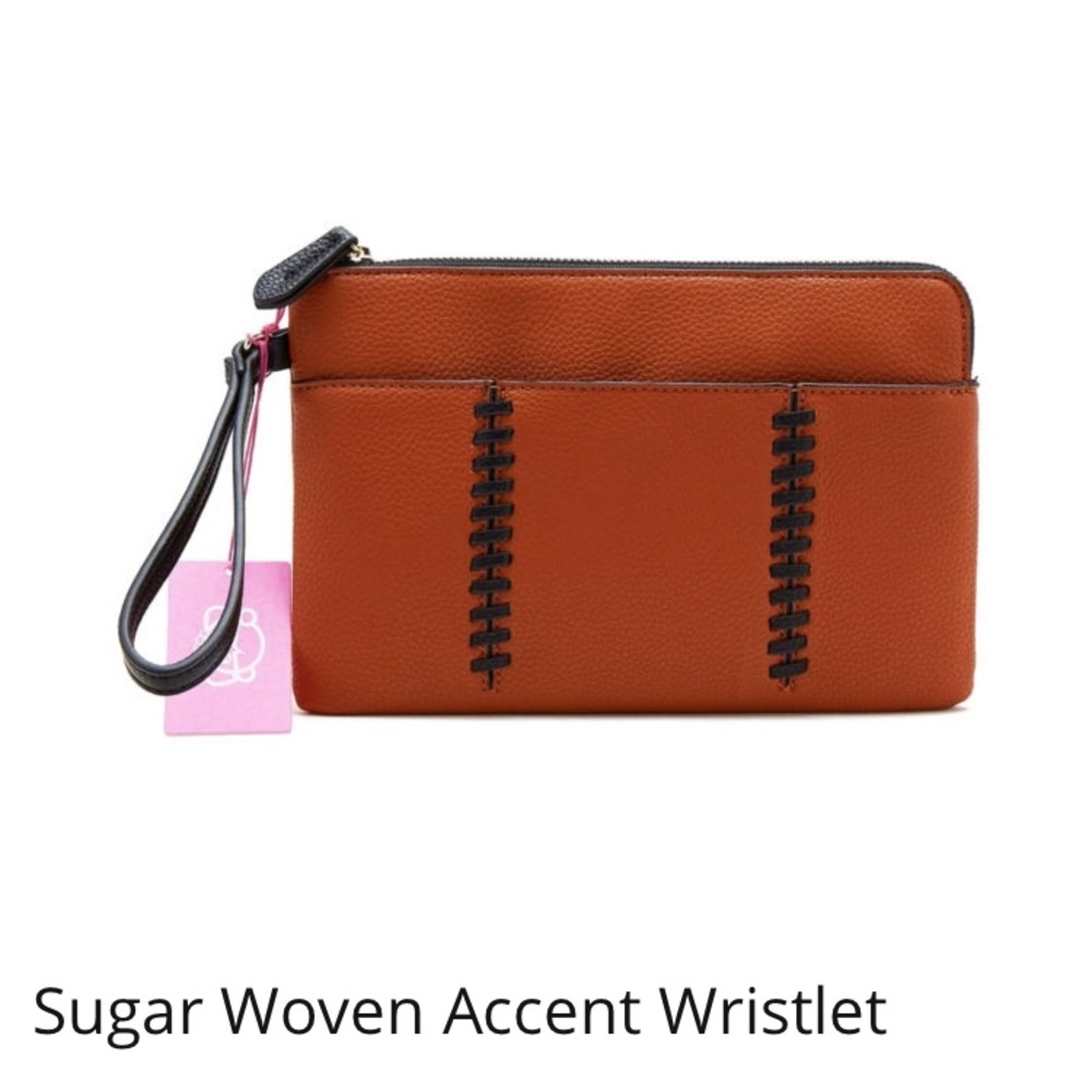 NWT Sugar Woven Accent Wristlet Offers Welcome